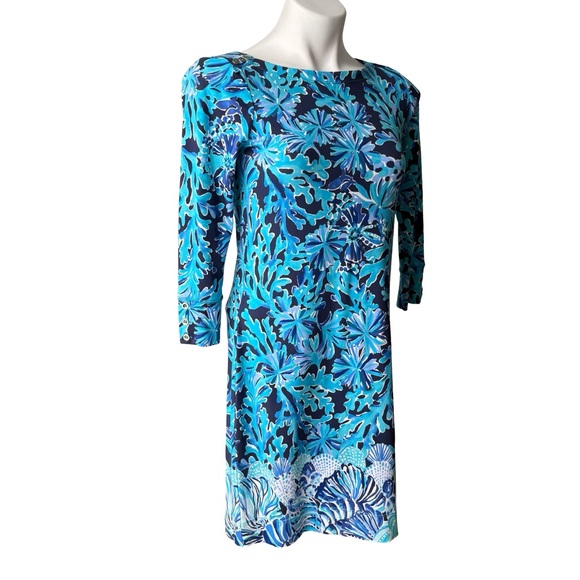 Lilly Pulitzer UPF 50+ Sophie Dress Bright Navy, Sz S - Picture 5 of 13